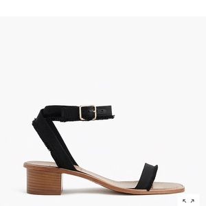 J. Crew Grosgrain ribbon block-heel sandals